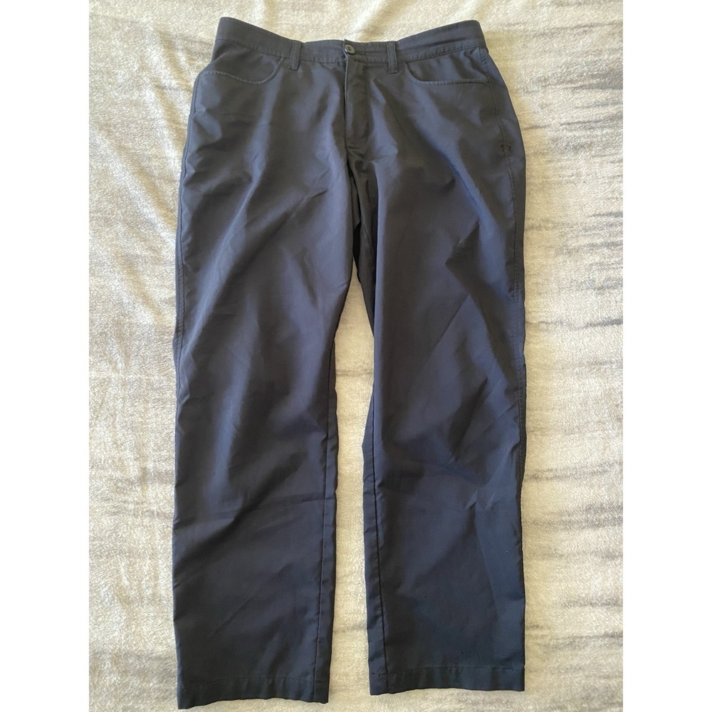 Under Armour Men 34x30 Black Loose Fit Nylon Stretch Pants